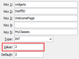 WelcomePageMyClasses configuration setting