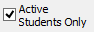 Active Students Only Checkbox