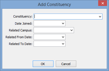 Add Constituency window