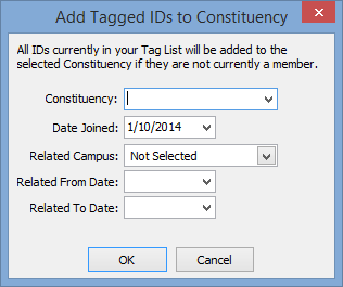 Add Tagged IDs to Constituency window