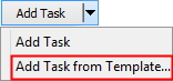 Add task button dropdown