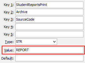 Archive - Source Code configuration setting