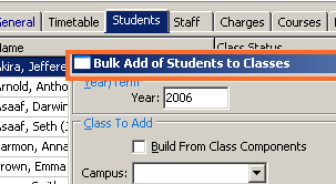 Bulk Add of Students to Classes (cutdown)