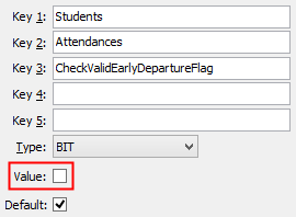 CheckValidEarlyDepartureFlag configuration setting
