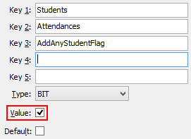 Configuration File Maintenance (AddAnyStudentFlag)