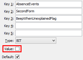 Configuration File Maintenance (BeepWhenUnexplainedFlag)