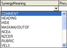 Configuration File Maintenance (luReportResultType,SynergyMeaning)