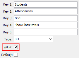 Configuration File Maintenance (ShowClassStatus)