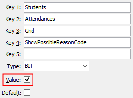 Configuration File Maintenance (ShowPossibleReasonCode)