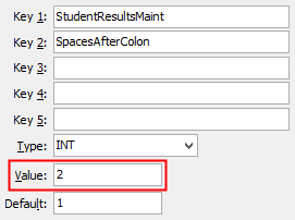 Configuration File Maintenance (SpacesAfterColon)