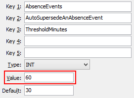 Configuration File Maintenance (ThresholdMinutes)