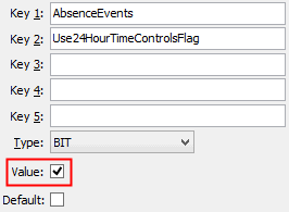 Configuration File Maintenance (Use24HourTimeControlsFlag)