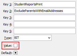 Configuration File Maintenance - ExcludeParentsWithEmailAddress