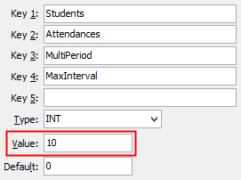 Configuration File Maintenance - MultiPeriod,MaxInterval
