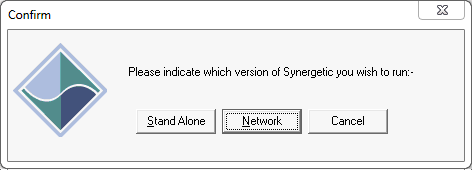 Confirm - please indicate which version of Synergetic you wish to run