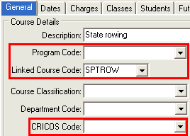Course Maintenance - General tab (what's new in version 60)