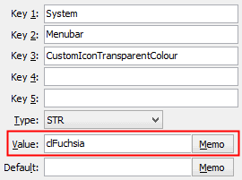 CustomIconTransparentColour configuration setting