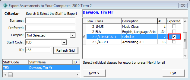 Export Assessments to Your Computer (exported)