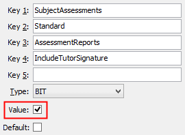 IncludeTutorSignature configuration setting