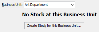 No stock at this business unit (cut down)