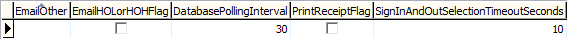 Lookup table maintenance - luAbsenceEventsTerminalDefinition (Part 3)