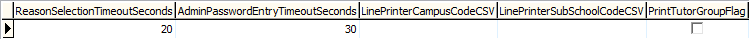 Lookup table maintenance - luAbsenceEventsTerminalDefinition (Part 4)