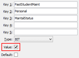 MaritalStatus configuration setting