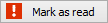 Mark as read (alert) button