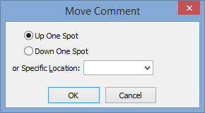 Move Comment window