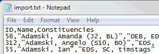 Notepad - sample for taglist