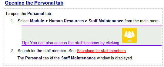 Online help hotspot open