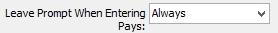 Payroll Configuration - General tab (Prompt for Leave Details When Entering Current Pays)