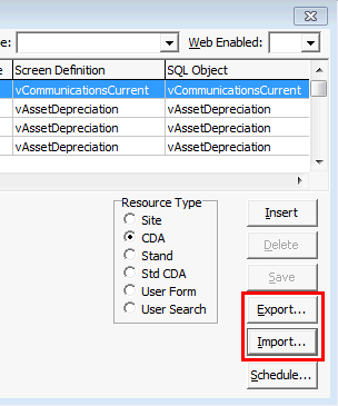 Report Selector (cut down importexport)