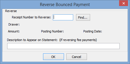 Reverse Bounced Payment window