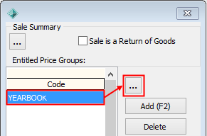 Sales Entry (populated, Item Maintenance launch button highlighted)