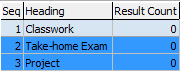 Select MarkBook to Load window (grid area)