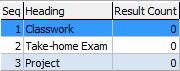 Select MarkBook to Load window (grid area)