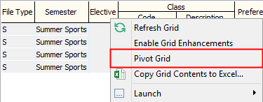 Sorting and filtering grid (pivot grid)