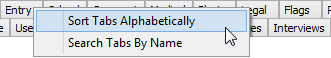 Sort Tabs Alphabetically