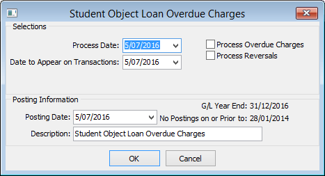 Student Object Loans Overdue Charges
