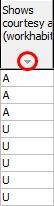 Student Results Maintenance - All Students tab (highlighted sort icon)