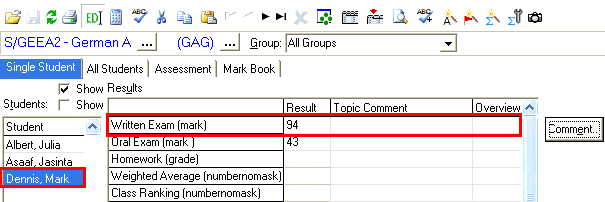 Student Results Maintenance - Single Student tab (select student).gif