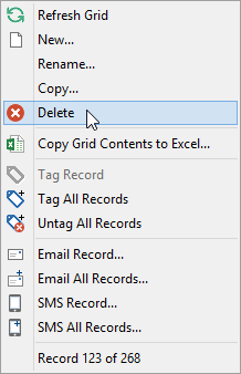 Subject Assessment Selector (Right click on subject assessment)