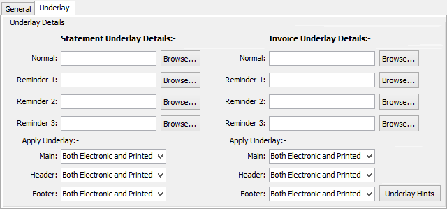 Synergetic Financial Configuration - Debtors tab - Sub Ledgers sub-tab (cut down, underlay tab area)