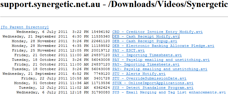 Synergetic Website download videos v63