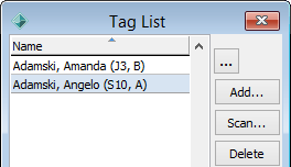 Tag List (cut down)