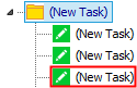 Task underneath a parent task