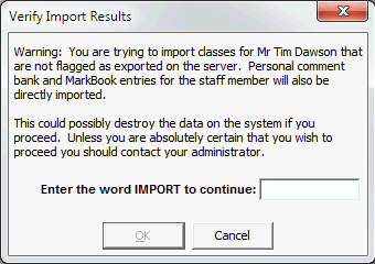 Verify Import Results