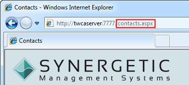 Configuration File Maintenance - ContactUsURL setting (URL highlight, portal)
