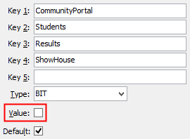 Configuration File Maintenance - ResultsShowHouse setting (value cutdown, portal)